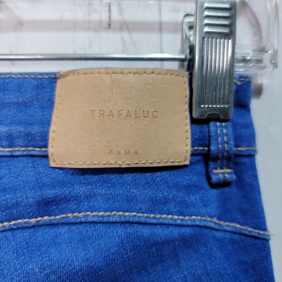 Zara Trafaluc Women's Blue Distressed Denim Skinny Jeans Size 6. Great Condition - Picture 7 of 9